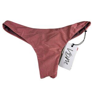 VDM Pink And Purple Reversible Mid-Coverage Bottom‎ Size Medium